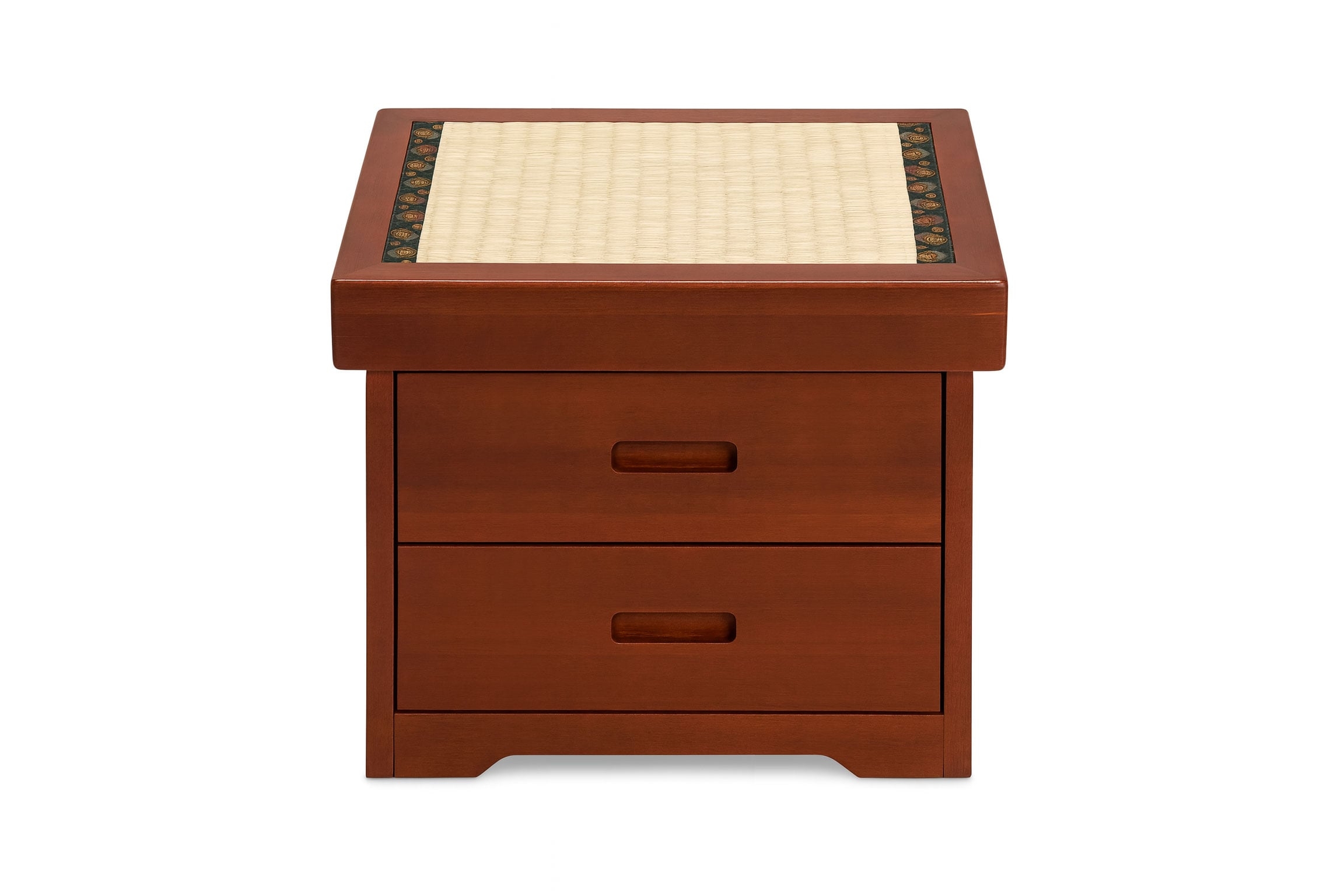 Nightstand with Tatami Mat Top: Tatami Top Nightstand