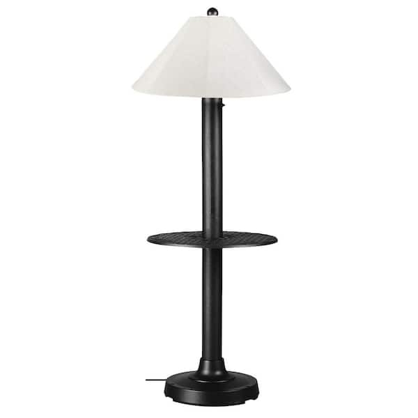 Outdoor Floor Lamp With Weather Resistant Black Metal