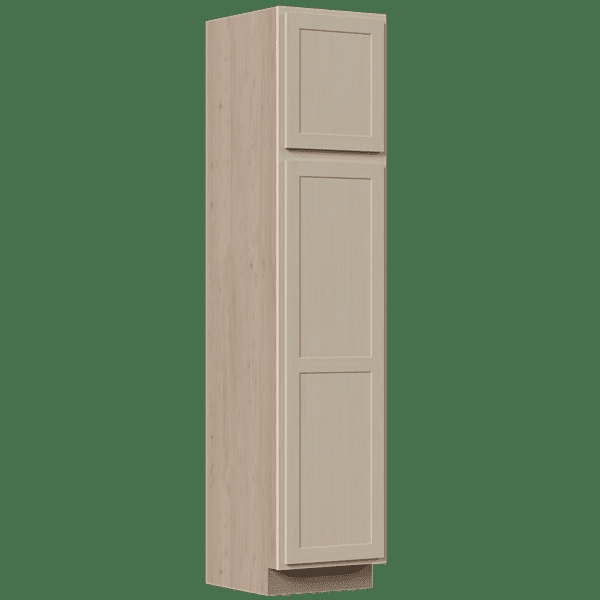 Pantry Broom Cabinet Unfinished Wood Shaker Style Unit