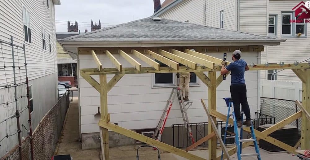 Patio Cover: Ledger Board Rafter Installation Guide