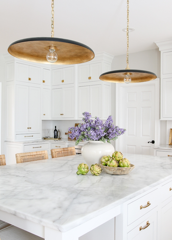 Pendant Light Gold Leaf Interior Oversized Kitchen Pendant