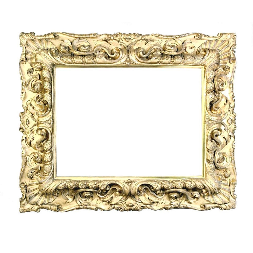 Picture Frame: High Relief Carving and Italian Gilt Finish