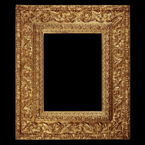 Picture Frame: Intricate Scrollwork with High Relief Art
