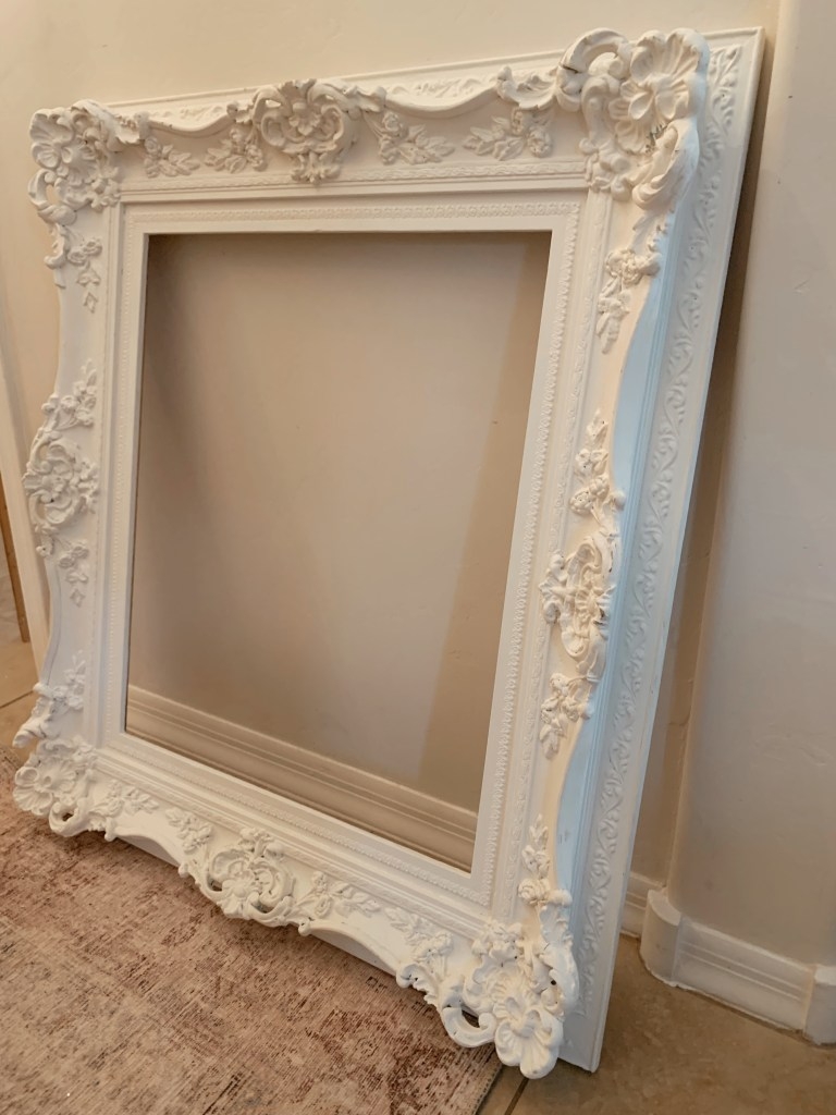 Picture Frame: Matte White Rococo Wide Profile Carvings