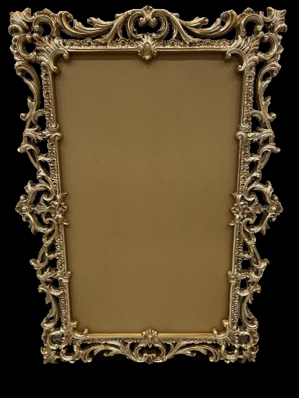 Picture Frame: Open Fretwork and Ornate Rococo Scrolling