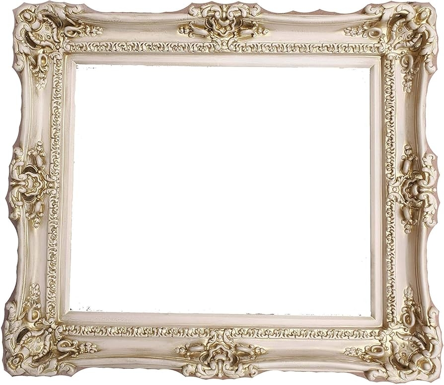 Picture Frame: Shell Motif and Antique Gold Highlights
