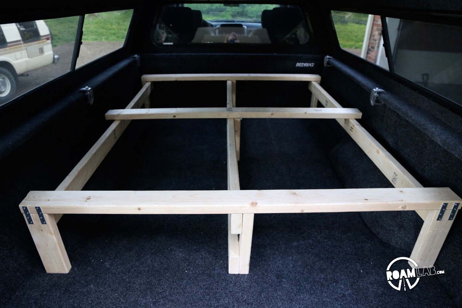 Platform Bed Frame Elevated Base Custom Truck Shell Fit