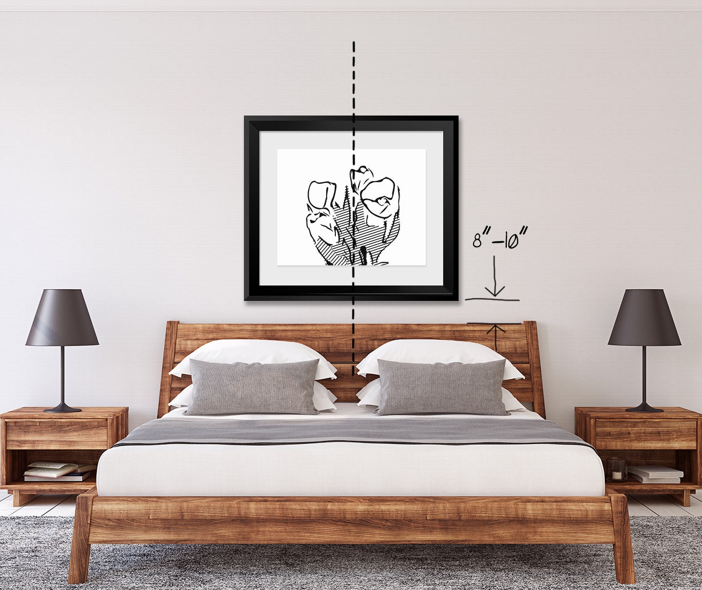 Platform Bed Slatted Headboard 8 To 10 Inch Spacing