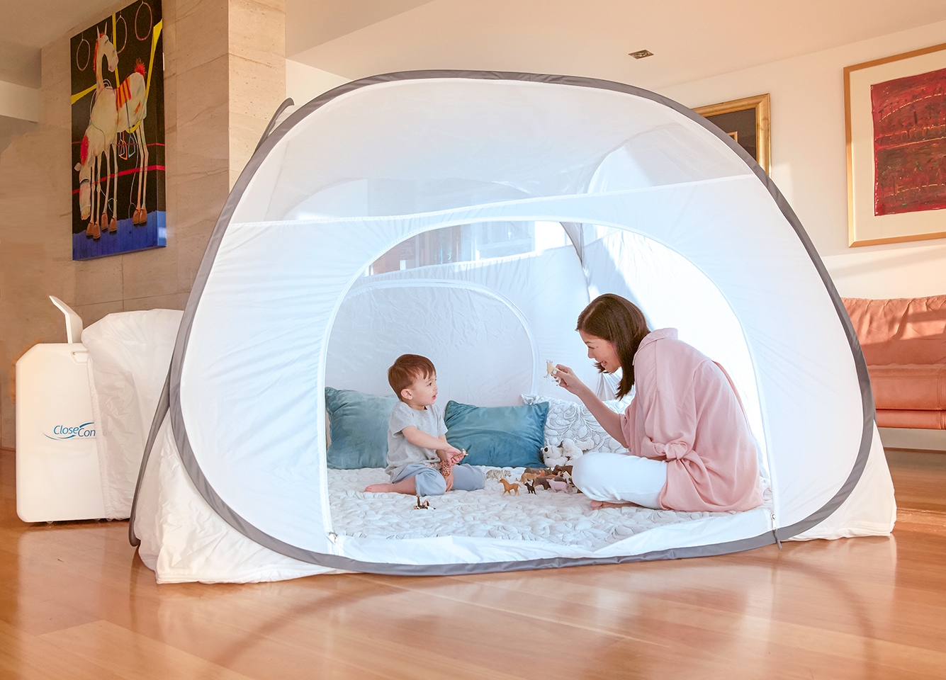 Play Tent AC Port Climate Controlled Playhouse Gear