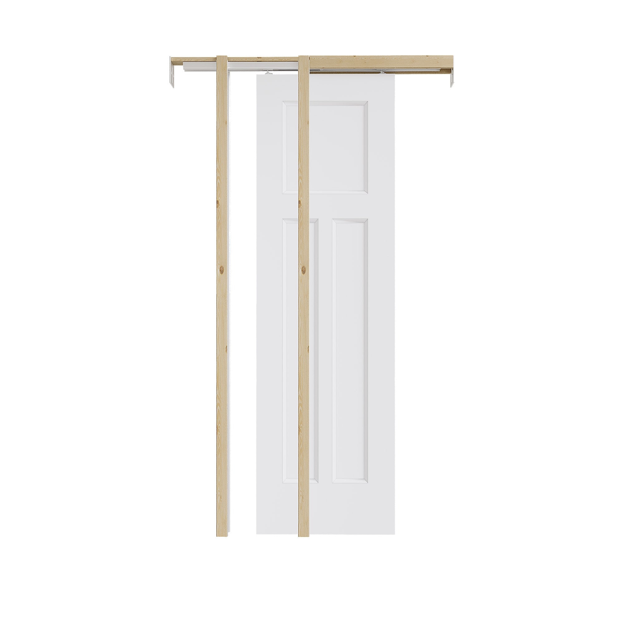 Pocket Door: T-Panel Pattern Soft Close Pocket Door Kit