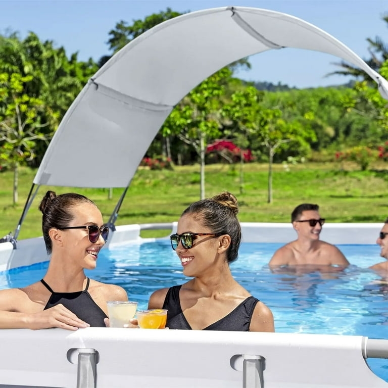 Pool Canopy Arched Silhouette Above Ground Pool Shade