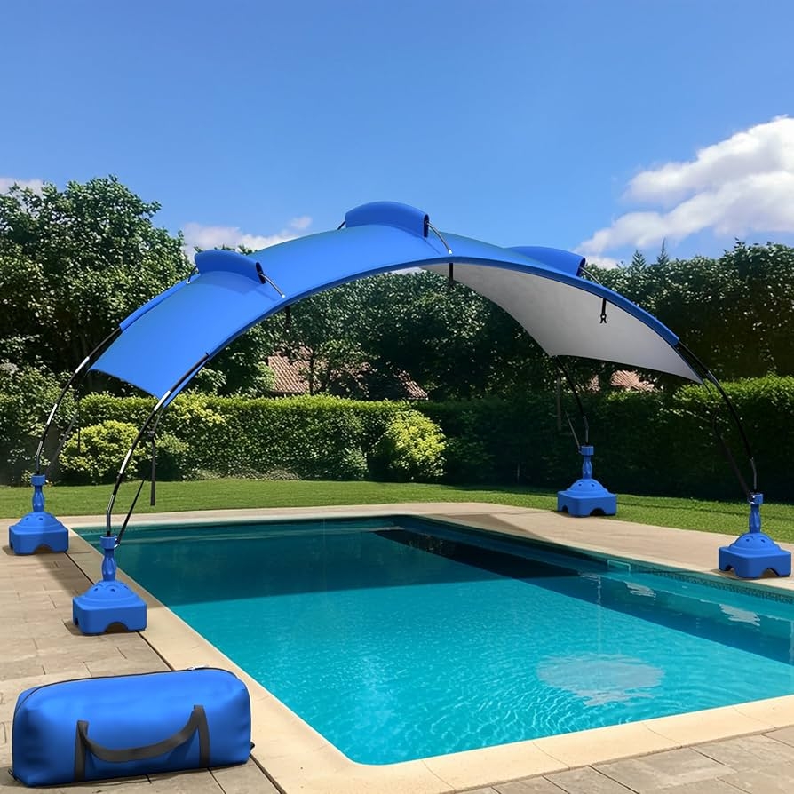 Pool Canopy Portable Storage Bag and Weighted Bases