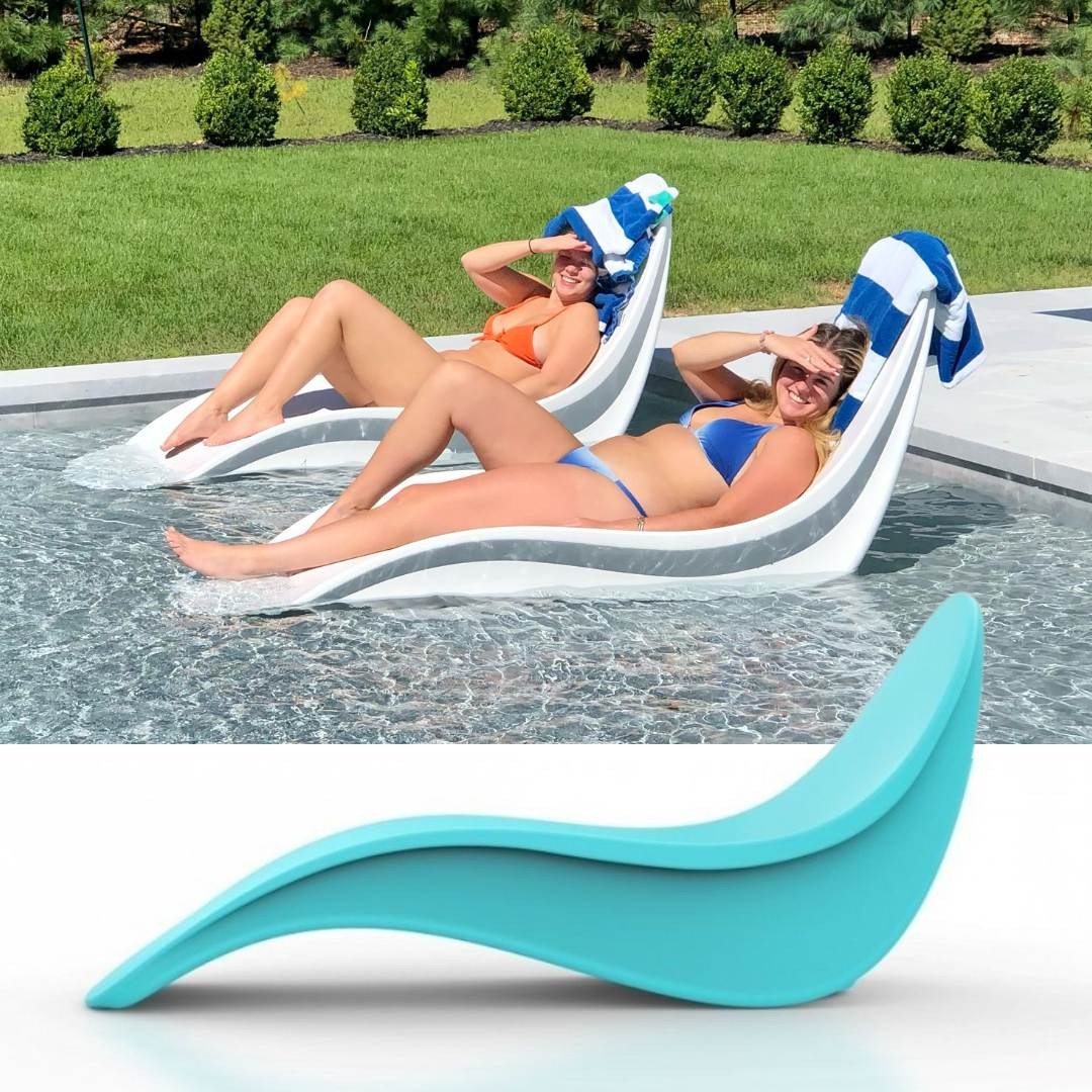 Pool Chaise Lounge: Seamless Construction Pool Seat