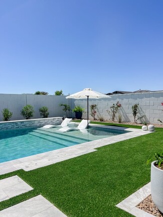 Pool Lounge Chair: Submerged Design Outdoor Pool Seating