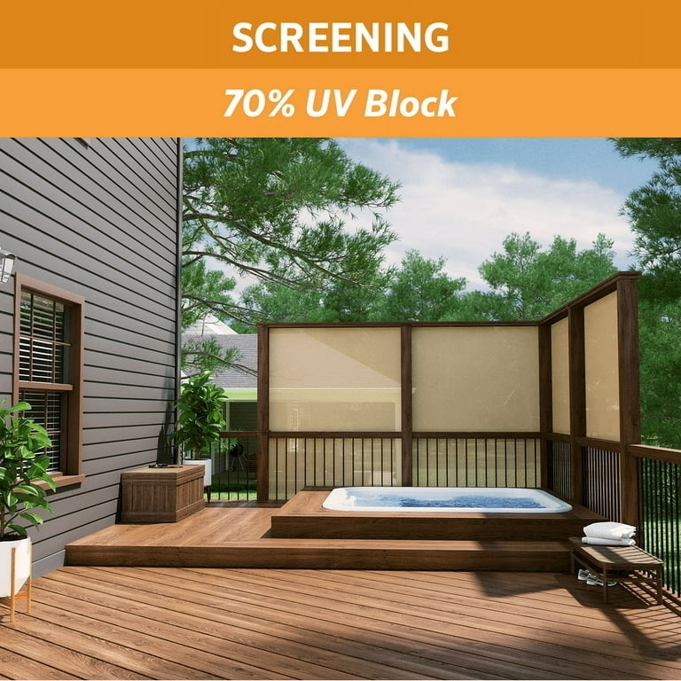 Privacy Screen Beech Mesh 70 Percent UV Block Beech Screen