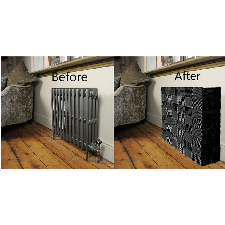 Radiator Cover Customizable Charcoal Interlocking Tiles