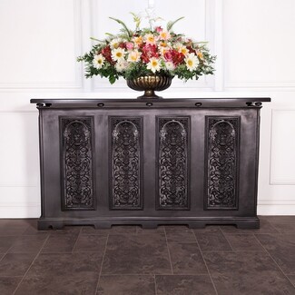 Radiator Cover Ornate Cast Iron Vase Design Victorian Style