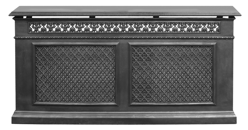 Radiator Cover Traditional Black Diamond Lattice Mesh Screen