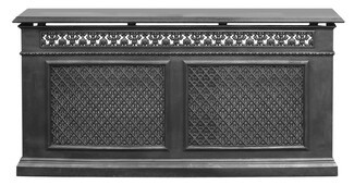 Radiator Cover Traditional Black Diamond Lattice Mesh Screen