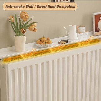 Radiator Shelf Anti-Smoke Wall Vented Heat Dissipation Top