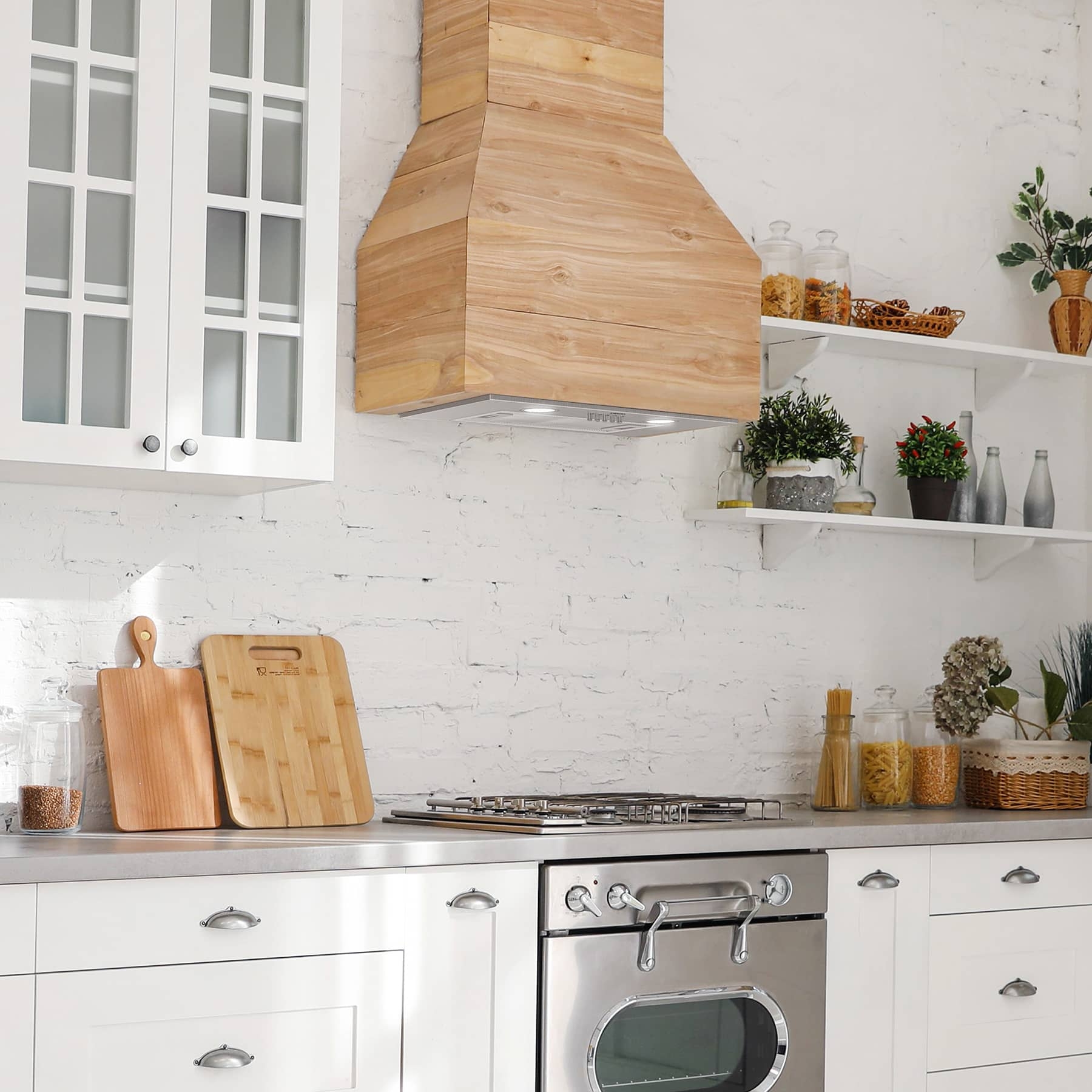 Range Hood Insert Brick: DIY Wood Range Hood