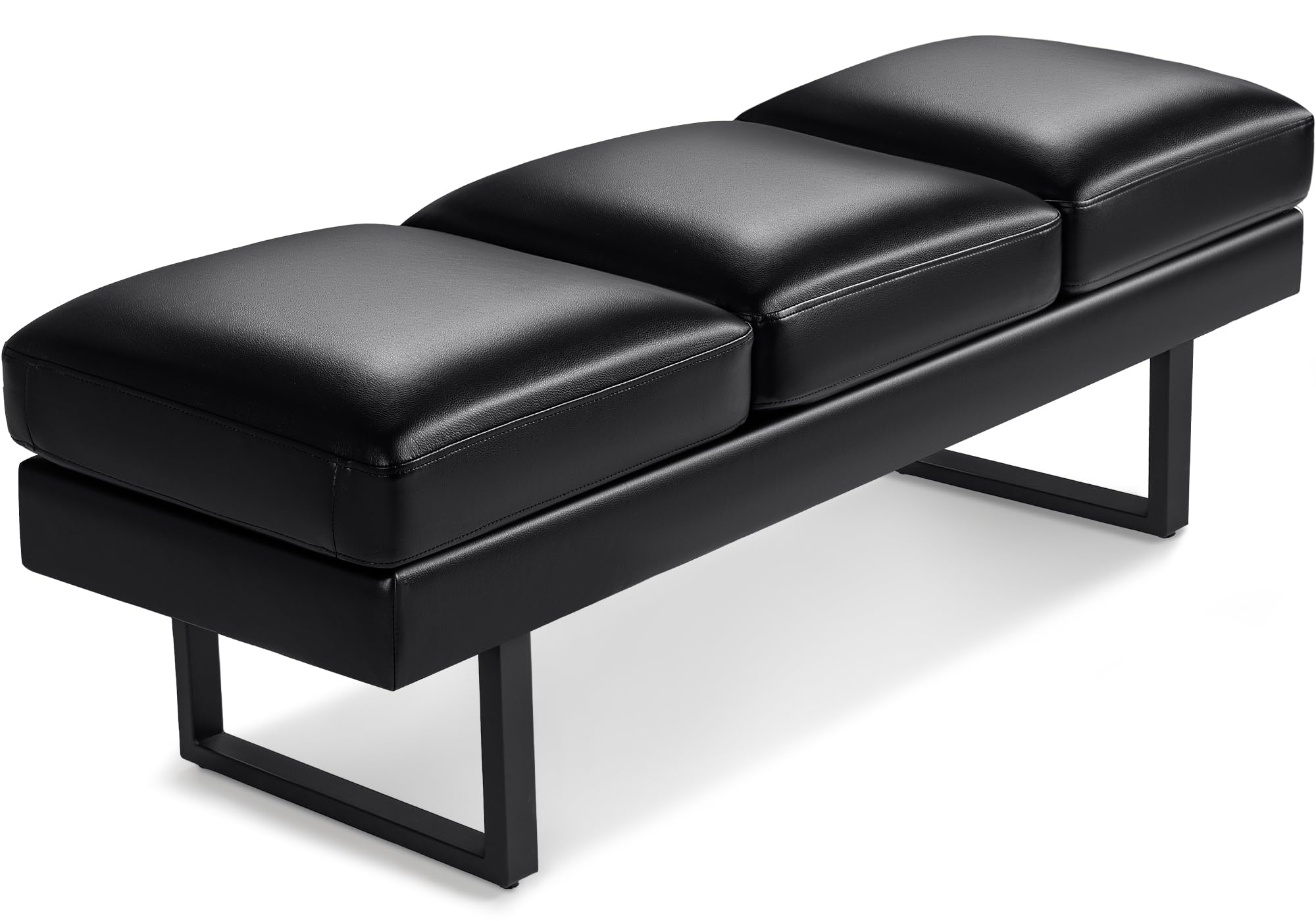 Reception Bench Featuring Sled Base and Backless Design