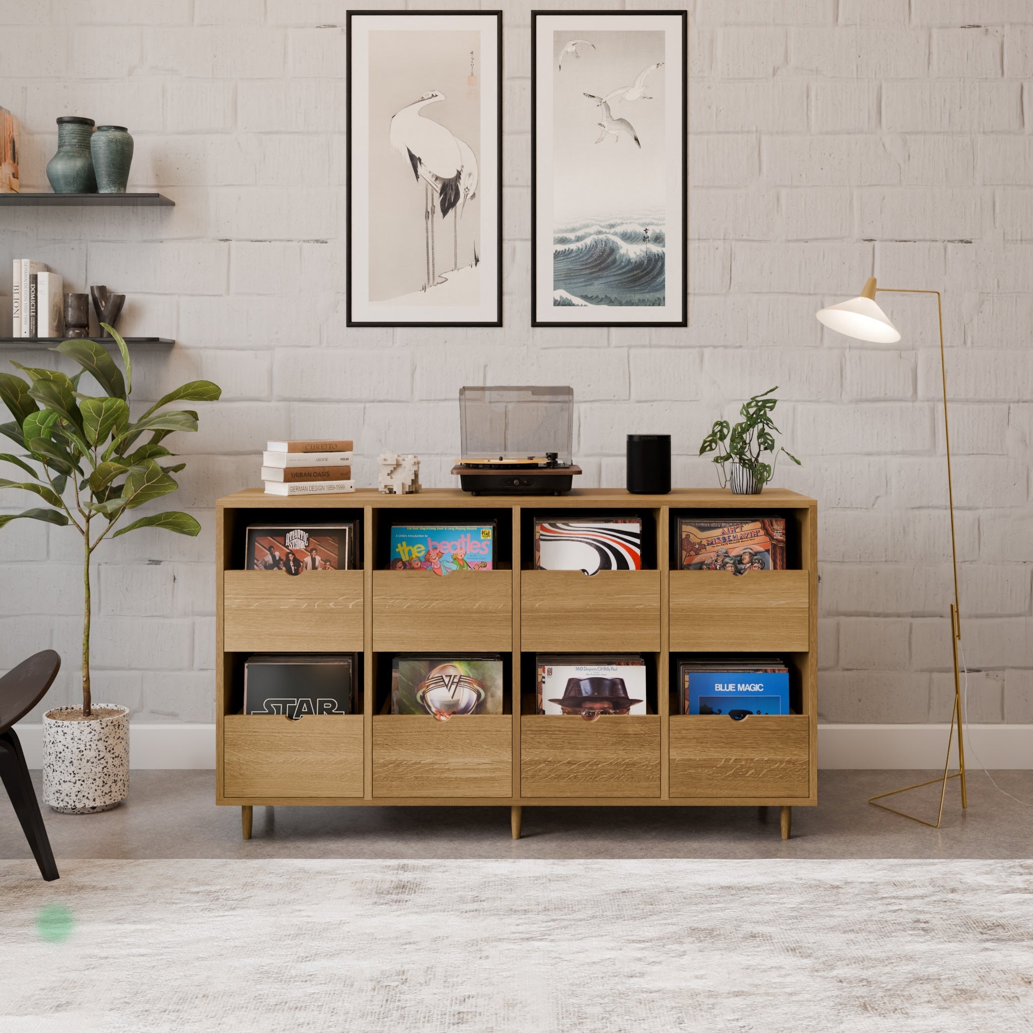 Credenza For Large Record Collection