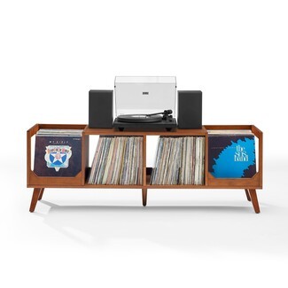Record Player Stand Record Display Bins Splayed Legs