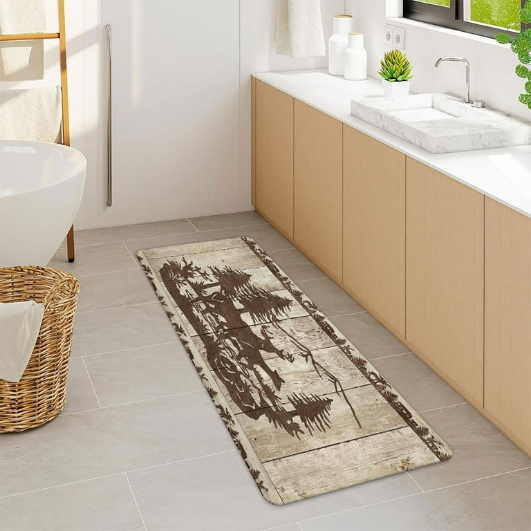 Runner Rug Forest Animal Print Rustic Cabin Runner