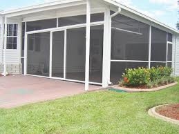 Screened Enclosure Sliding Panels White Aluminum Screen Room