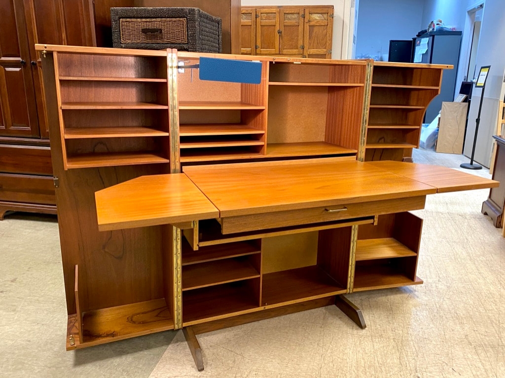 Secretary Desk Magic Box Design Folding Danish Cabinet