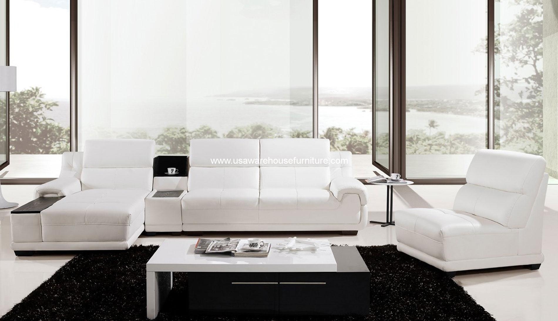 Sectional Sofa Modular Integrated Console Seating