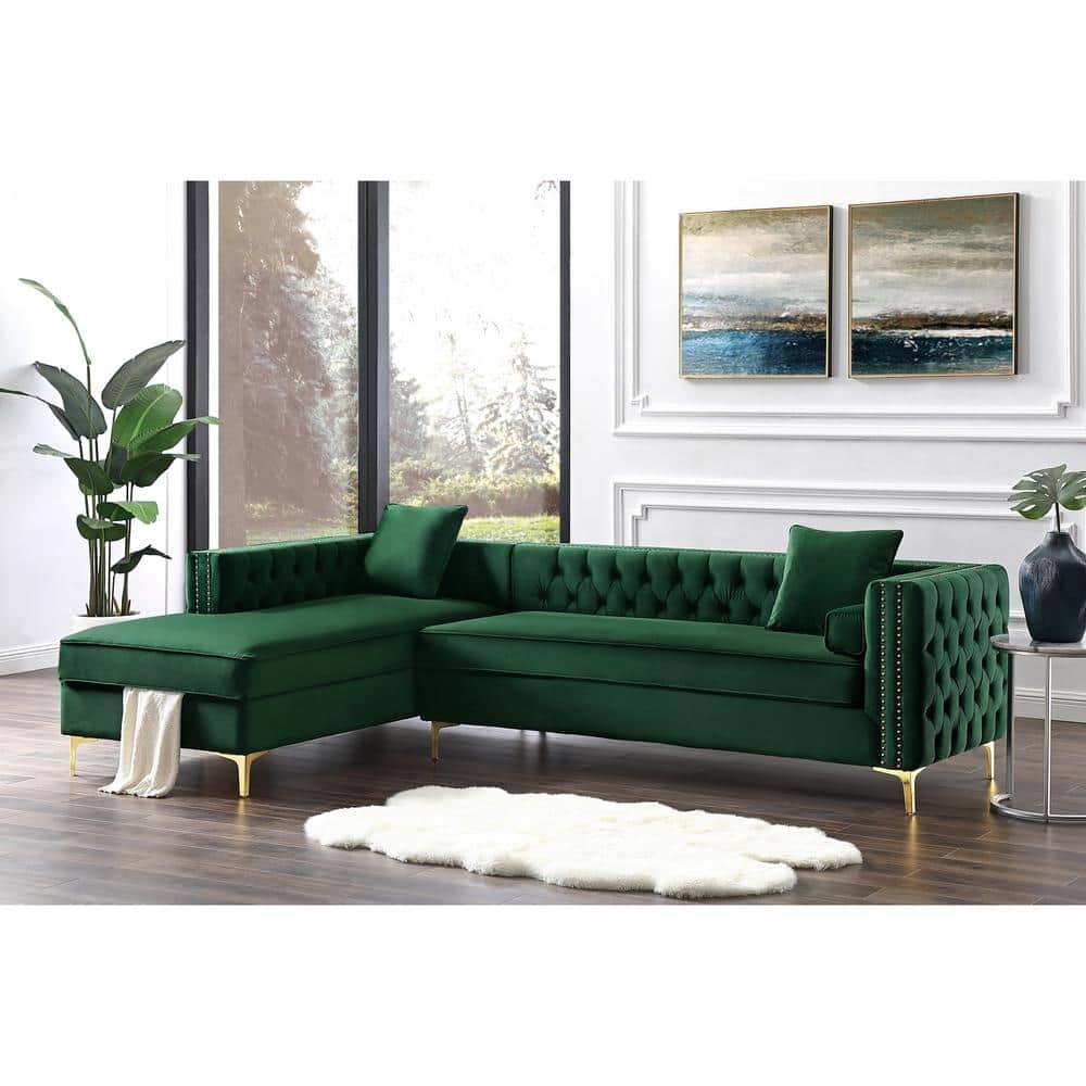 Hunter Green Sofa