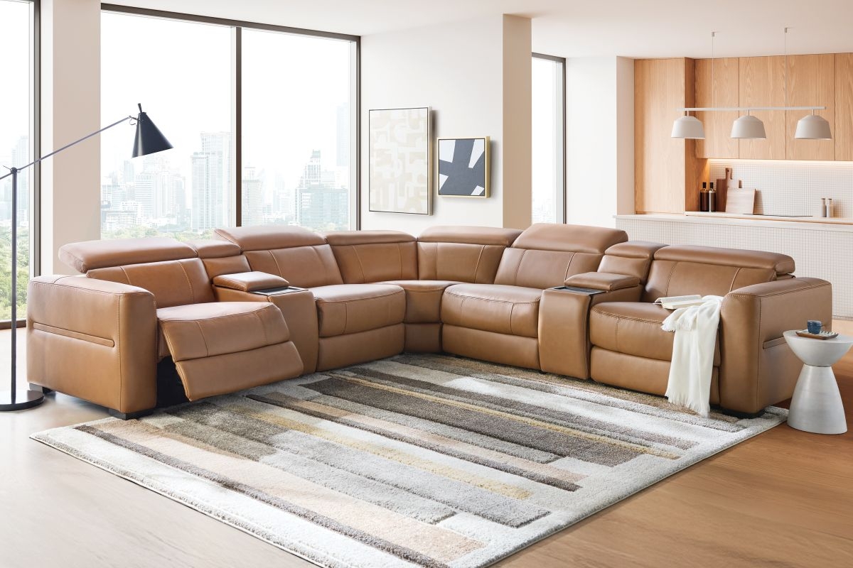 Sectional Sofa with 7 Piece Modular Farmhouse Seating