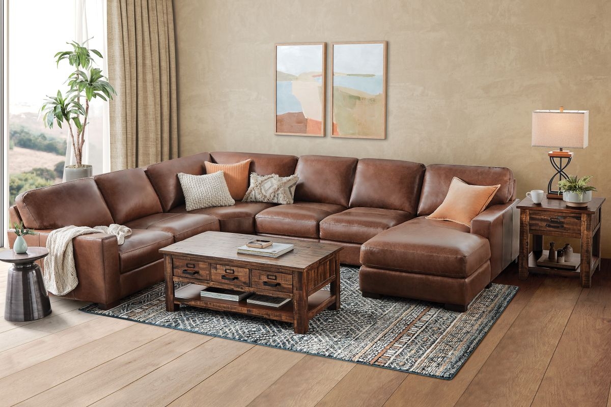 Farmhouse Leather Sectional