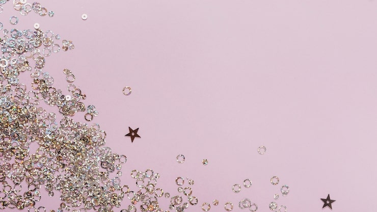 Sequins Iridescent Shine Lavender Sequin Backdrop Art
