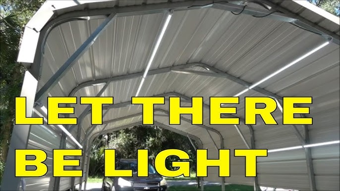 Shop Light with Rib Mounted Linear Design for Metal Sheds