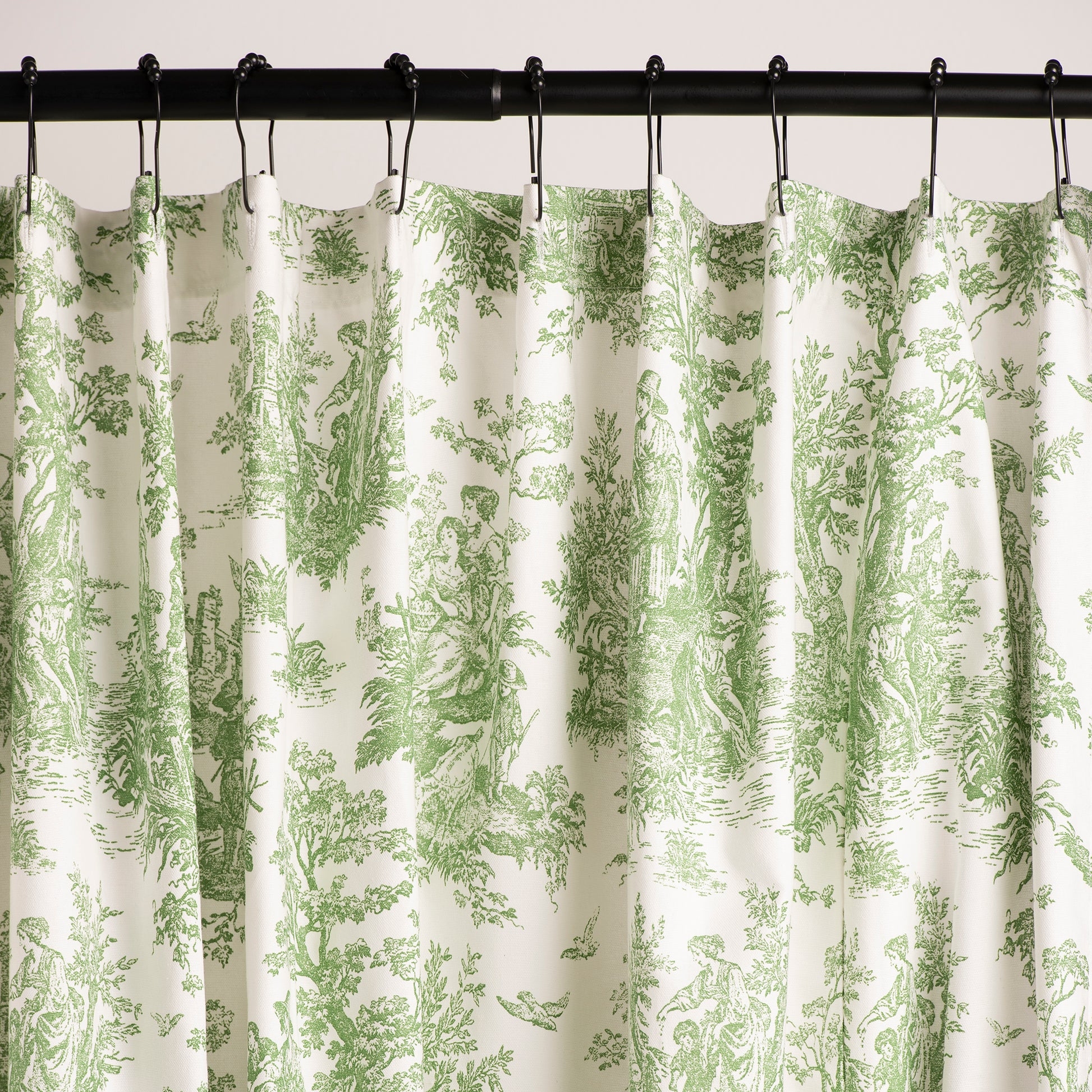 Shower Curtain Sage Green Print Green Toile Shower Curtain