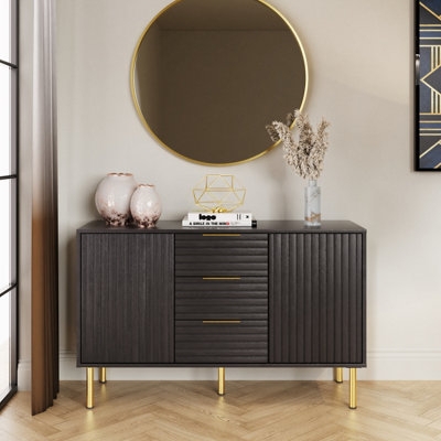 Sideboard: Fluted Panels and Art Deco Buffet Table