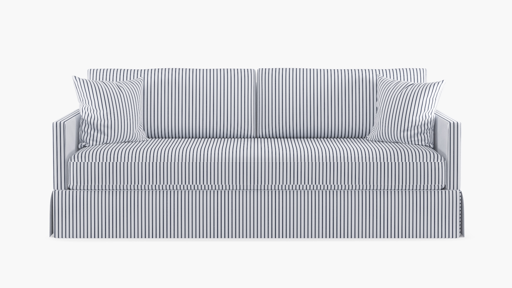 Blue And White Striped Sofa