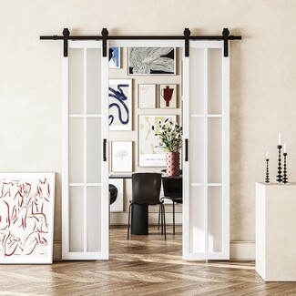 Sliding Barn Door: Mini Double Small Opening Doors