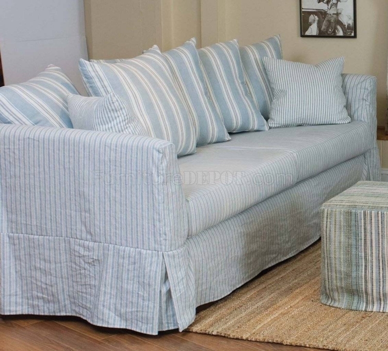 Slipcovered Sofa Box Pleat Skirt Box Pleat Skirted Sofa