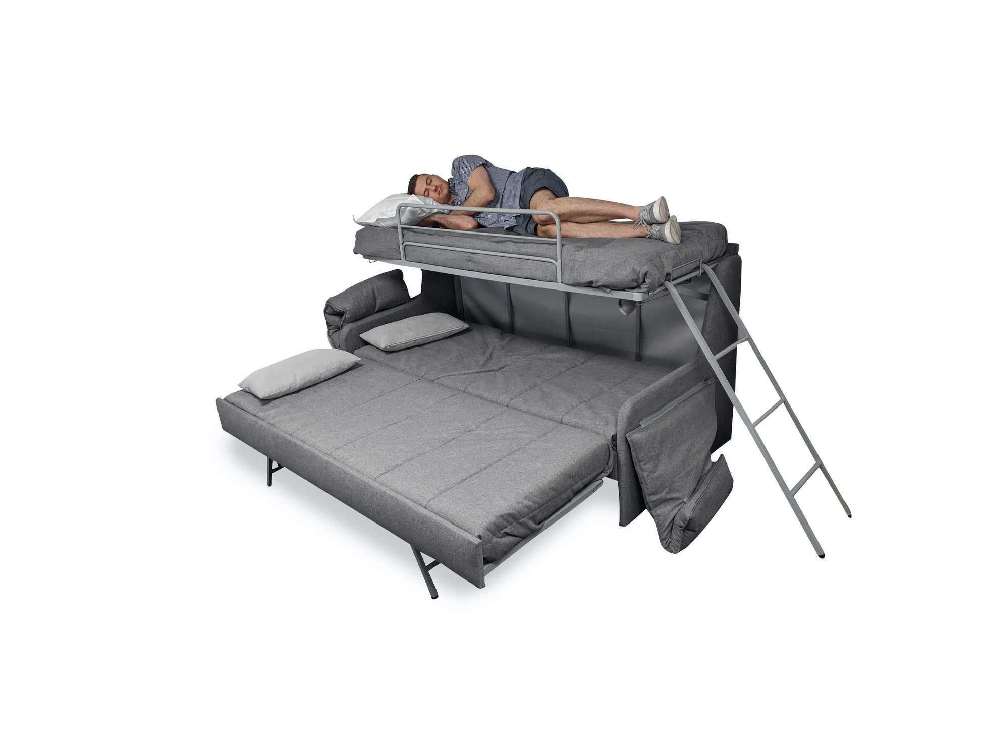 Sofa Bunk Bed: Triple Sleeper Space Saving Sleeper Sofa
