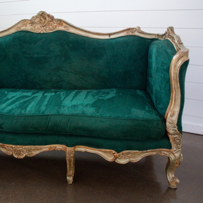 Sofa Jewel Gold Serpentine Silhouette Rococo