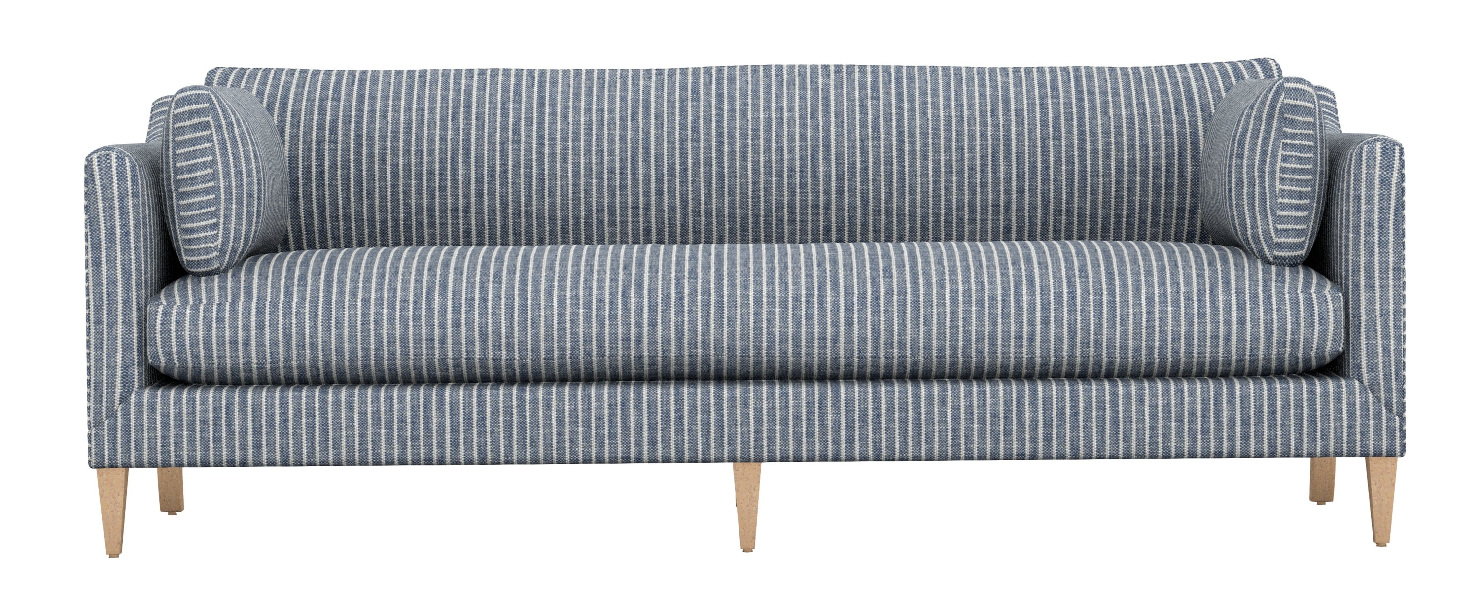 Sofa Ticking Stripe Support Leg Track Arm Striped Sofa
