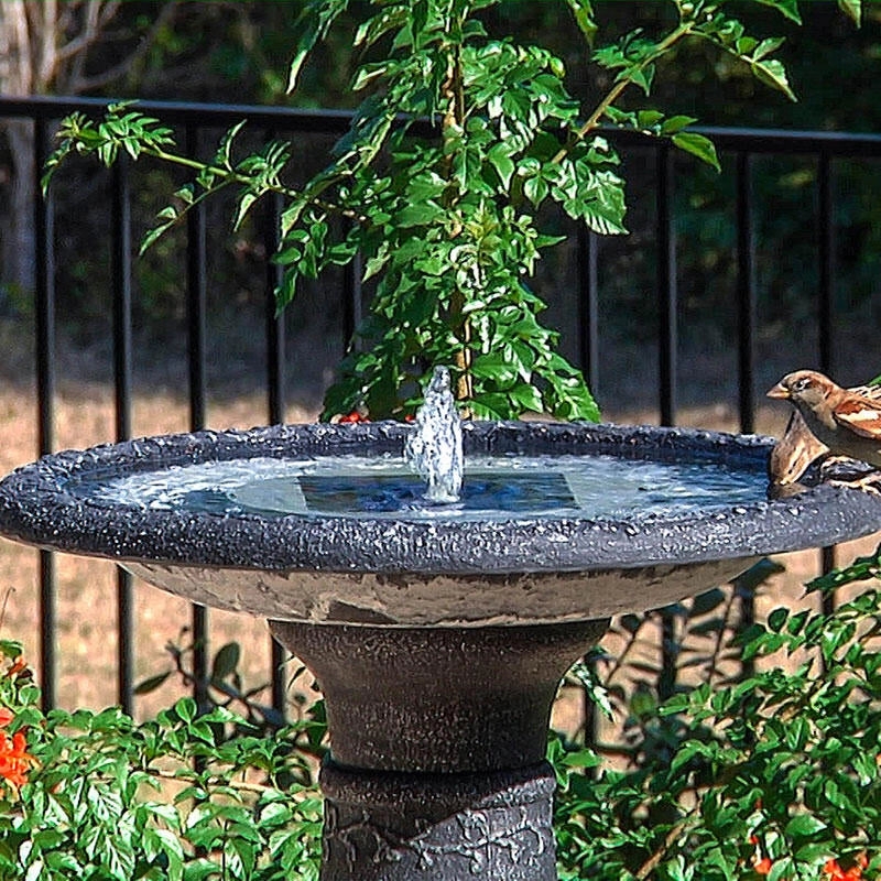 Solar Birdbath Fountain Solar Powered Bubbler Kit