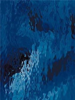 Stained Glass Sheet: Water Ripple Texture Navy Panel