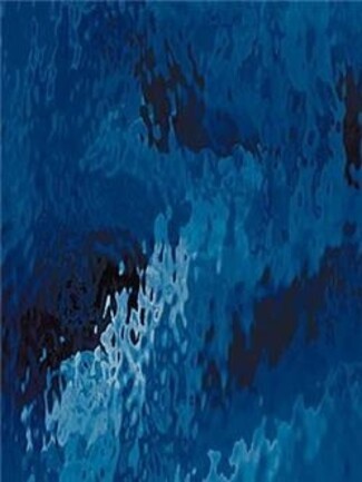 Stained Glass Sheet: Water Ripple Texture Navy Panel