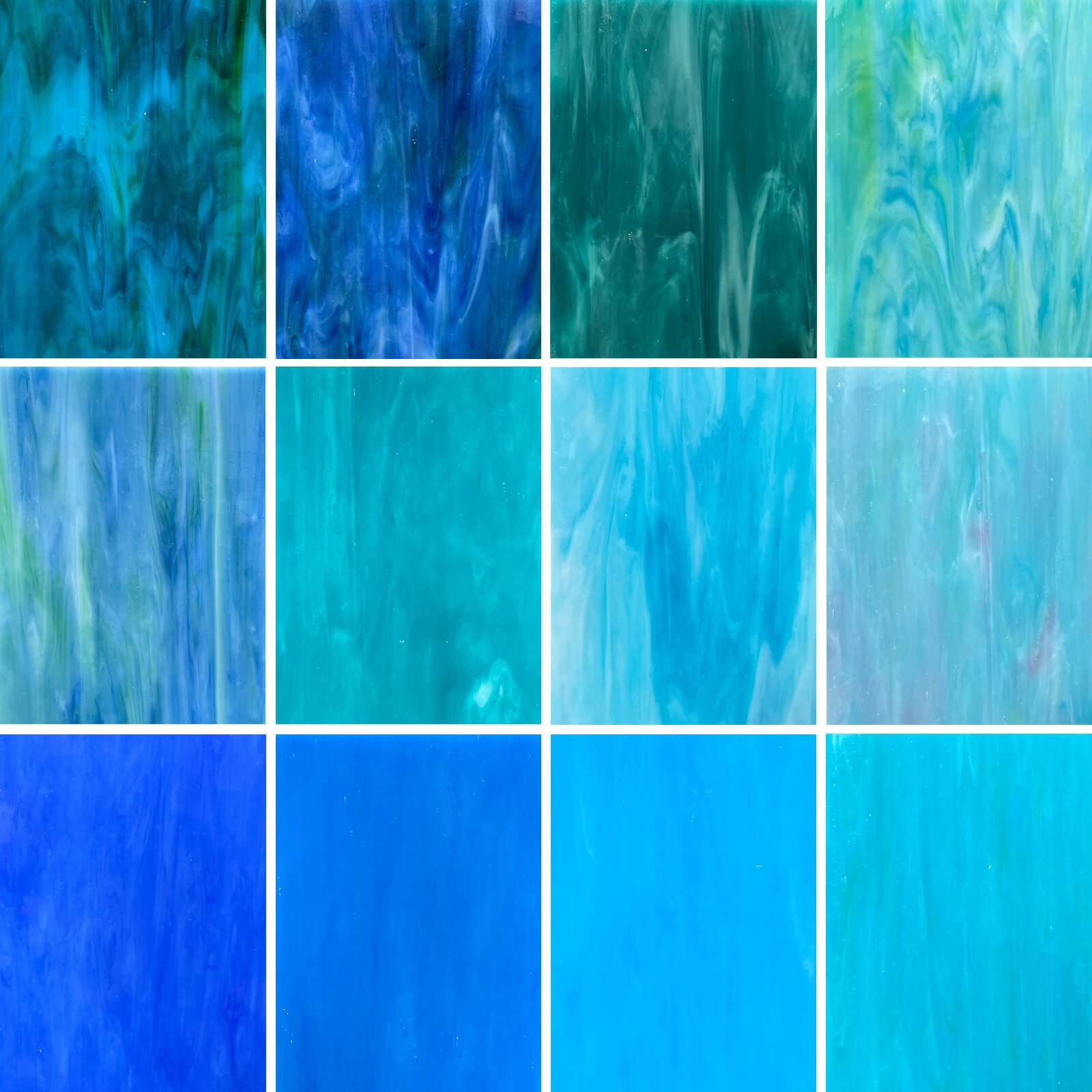 Stained Glass Sheets: Oceanic Variety Pack Art Supplies