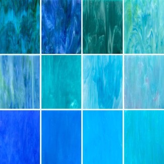 Stained Glass Sheets: Oceanic Variety Pack Art Supplies